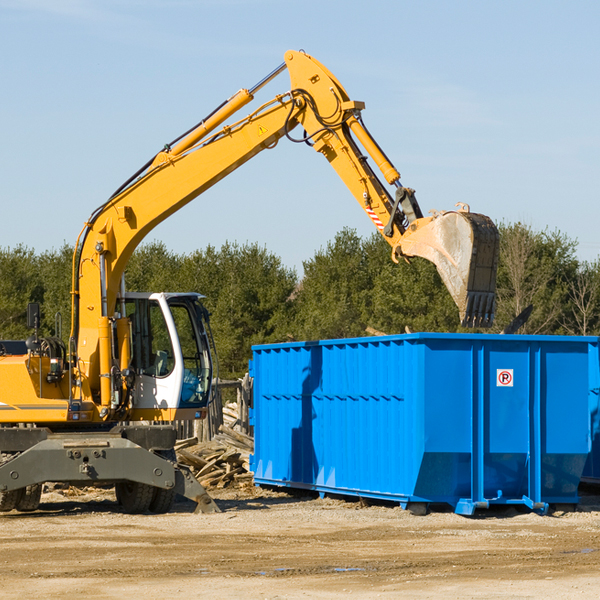 can i choose the location where the residential dumpster will be placed in Dunn Texas